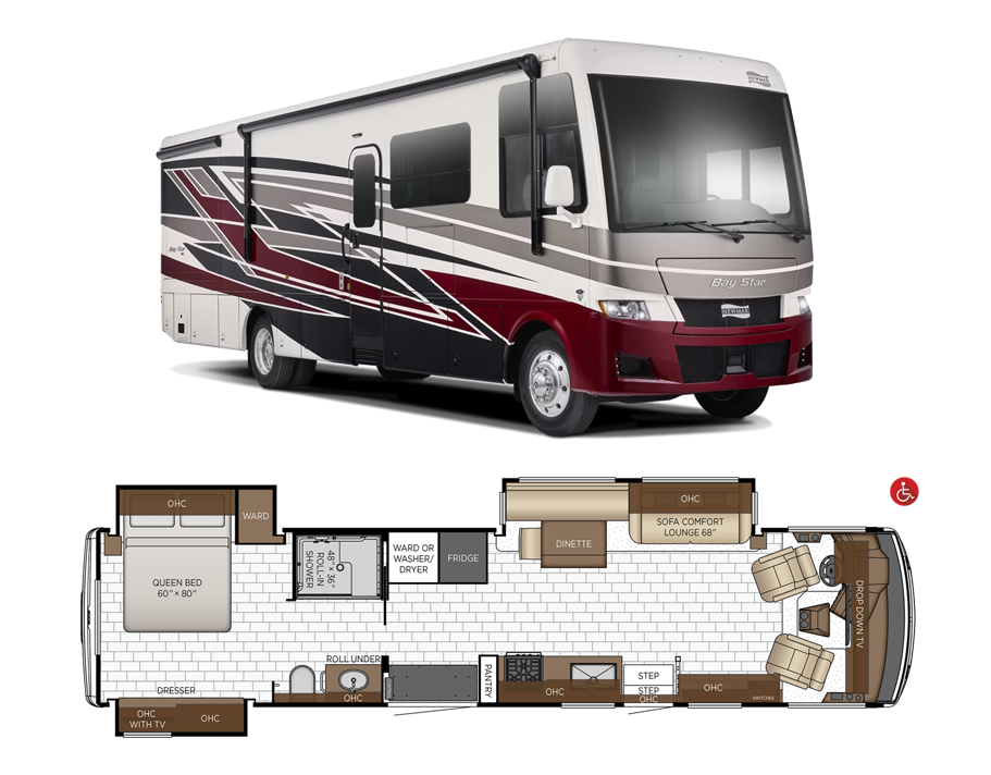 2027 Newmar Bay Star 3811 Wheelchair-Accessible Motorhome