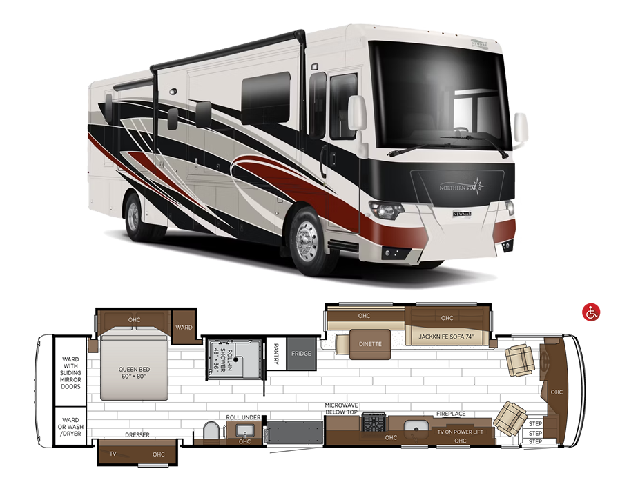 2027 Newmar Northern Star 4011 Wheelchair-Accessible Motorhome