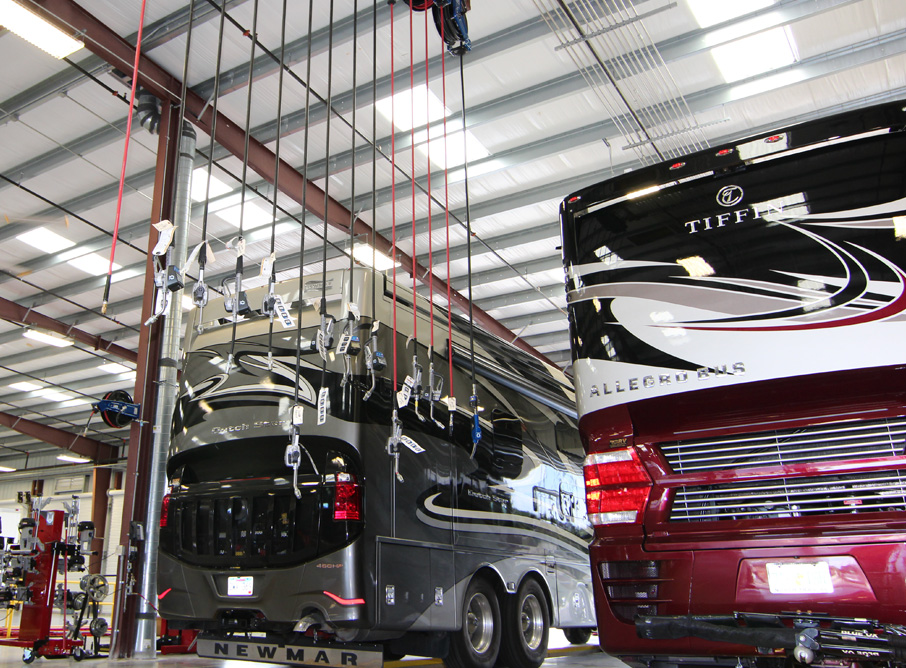 Oil Change Pits in Service Area